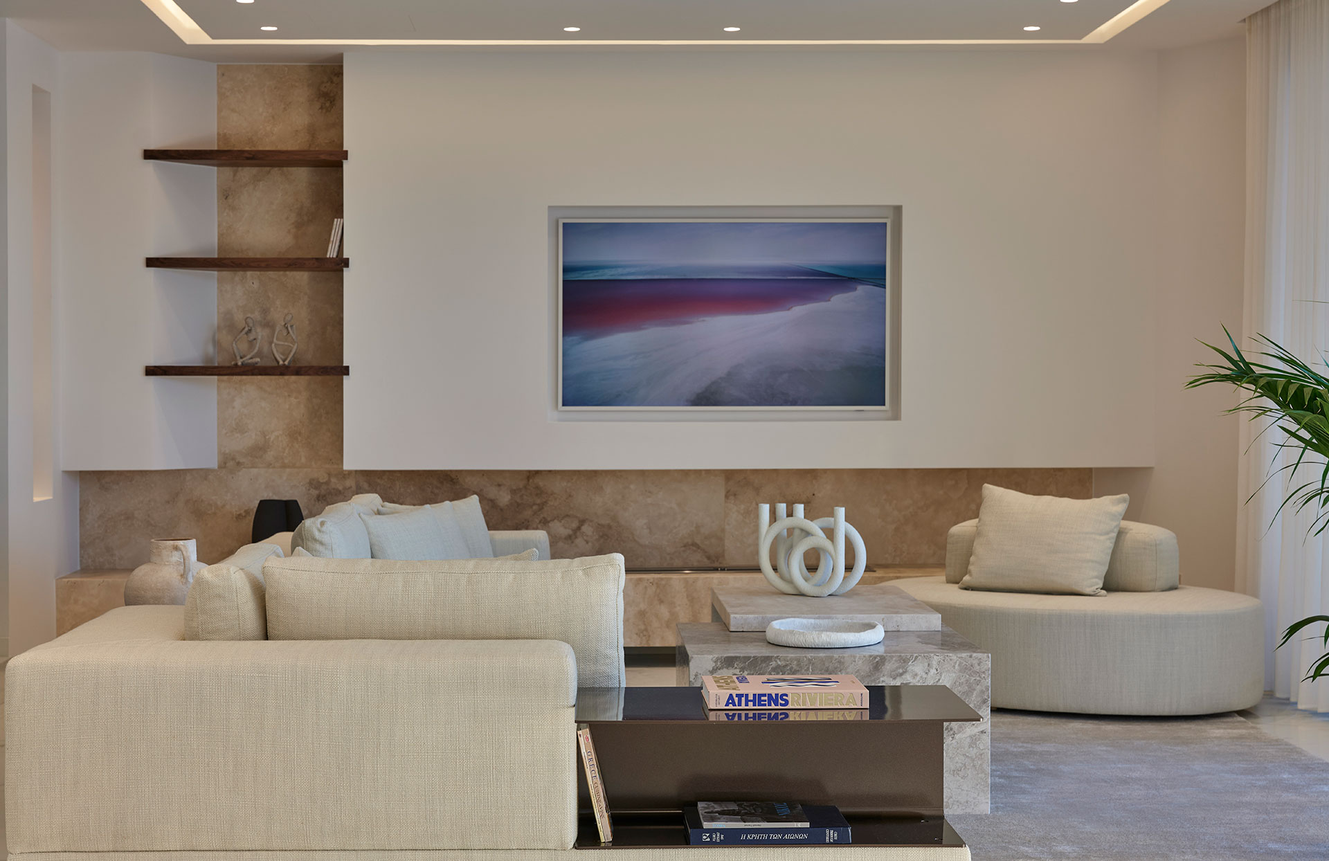 Iremia Seafront Villa Living Room
